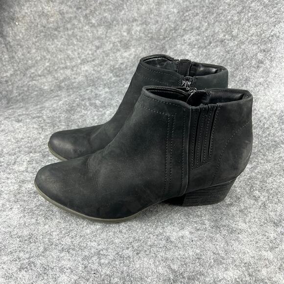 Blondo Valli 2.0‎ Waterproof Ankle Bootie Side Zip Black Boho 9.5 - Picture 7 of 8